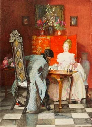 Os jogadores de xadrez, ou as pretas jogam, 1920